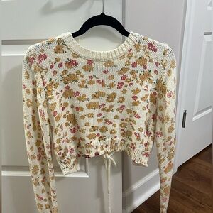 Molly Green Floral Knit Sweater